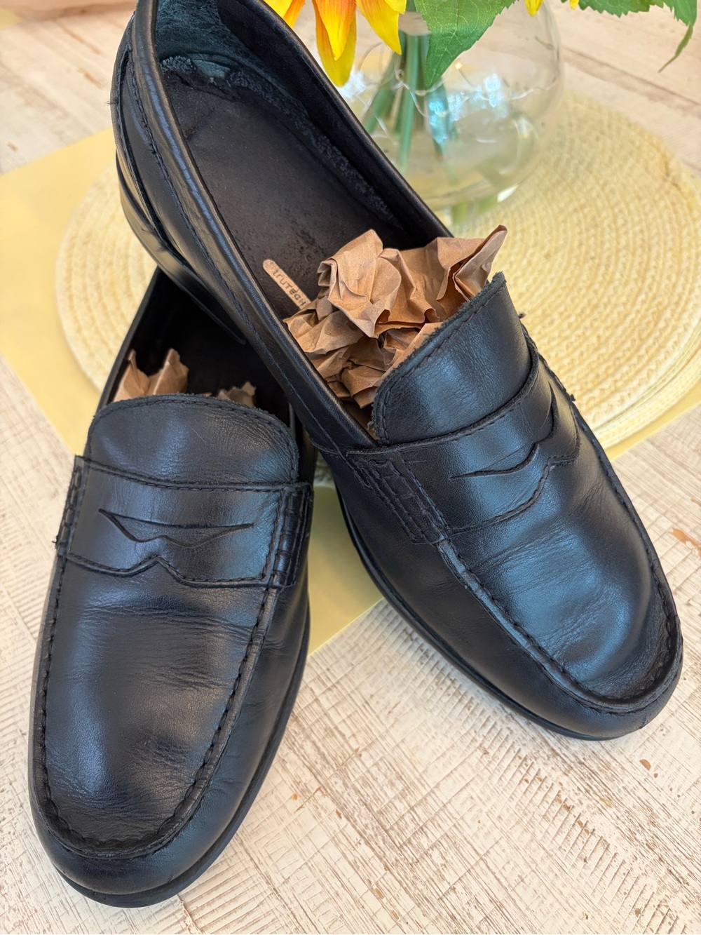 Rockport Men’s Classic Black Leather Penny Loafers